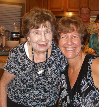 My mother and I in 2008