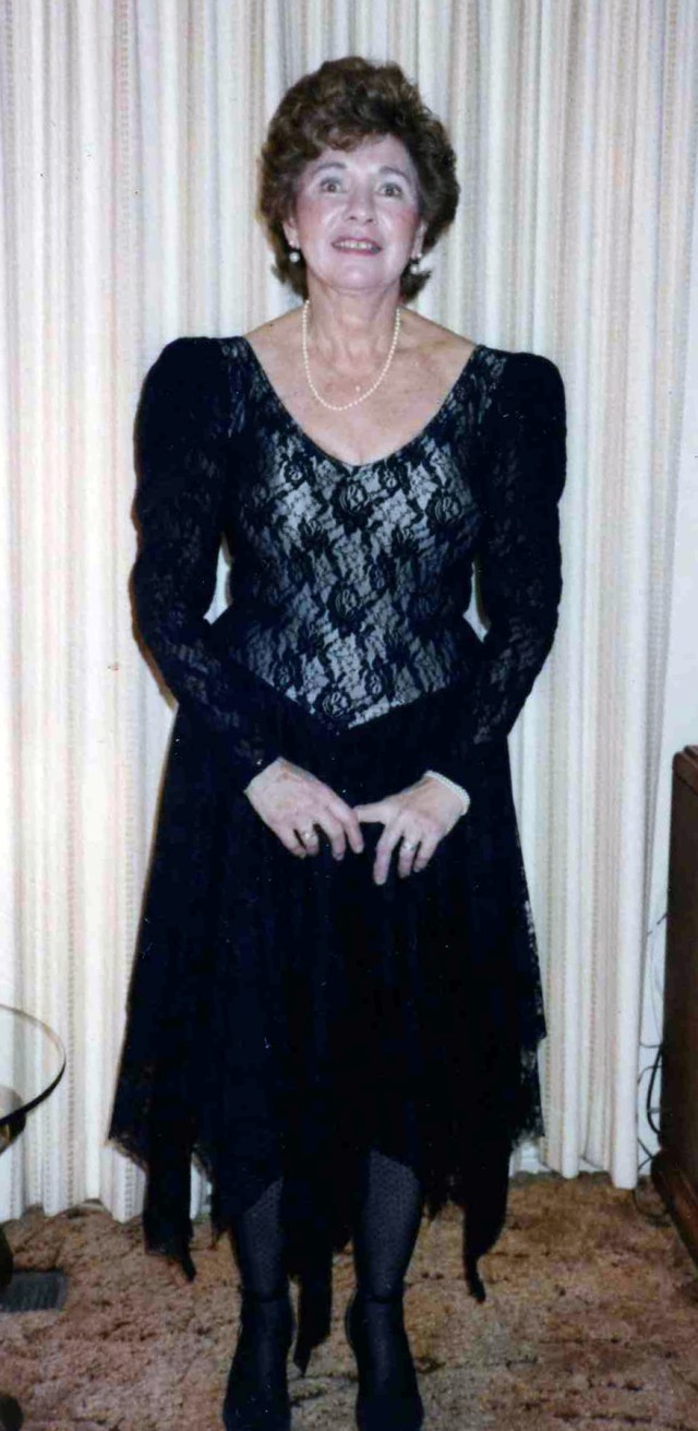 My mom and the black dress solo.