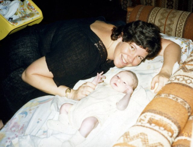 Baby Jason on the couch