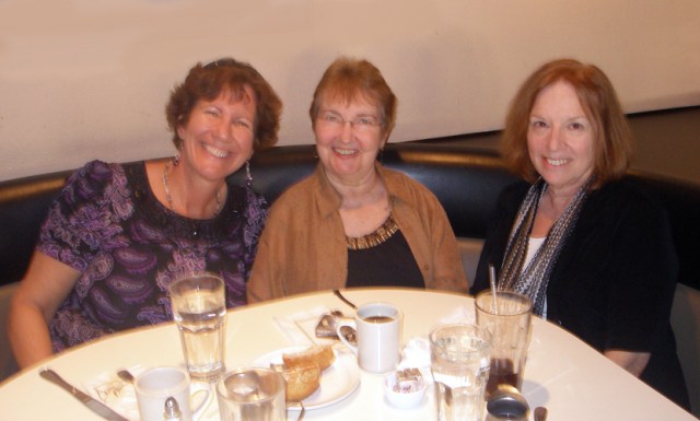 Lunch with two of my high school teachers.