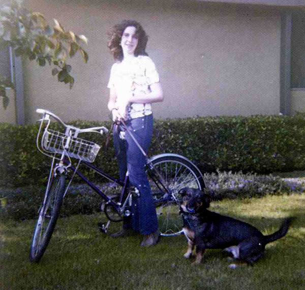 Judy, bike, & Teddy