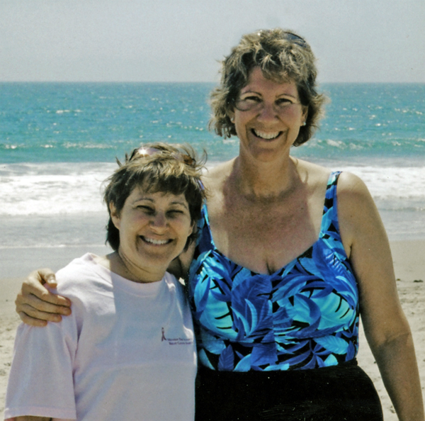 Cheryl & I at the beach