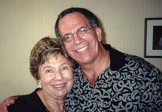 My brother with my mom