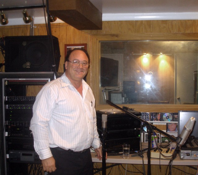 Larry at the controls