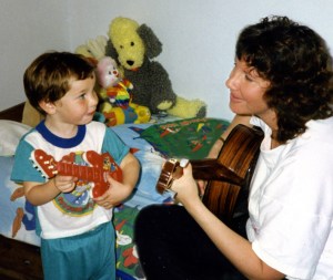 Jason, Mom, & Guitar