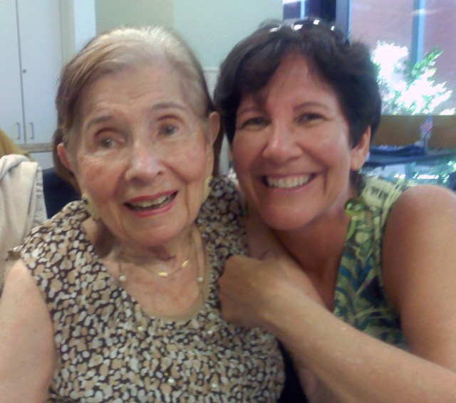 Mom & I smiling