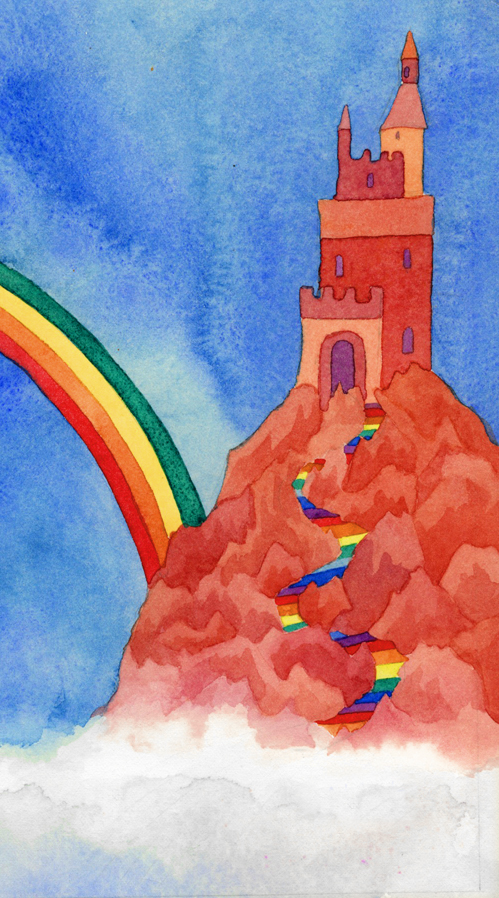 I painted this watercolor when I was twenty.