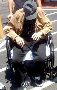 Dad in his wheelchair