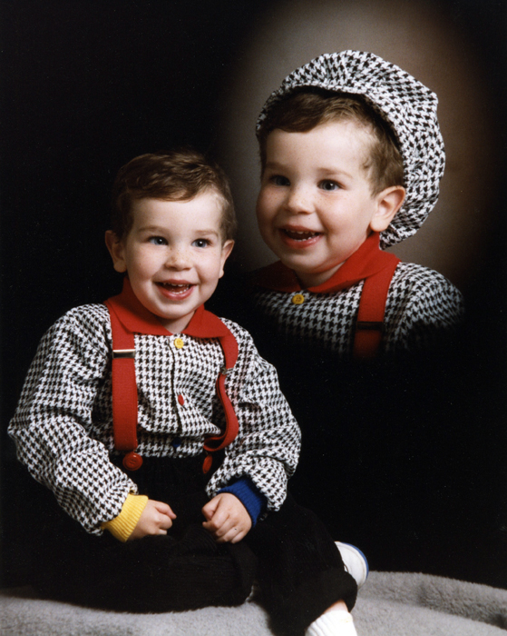 Jason red suspenders & hat 2