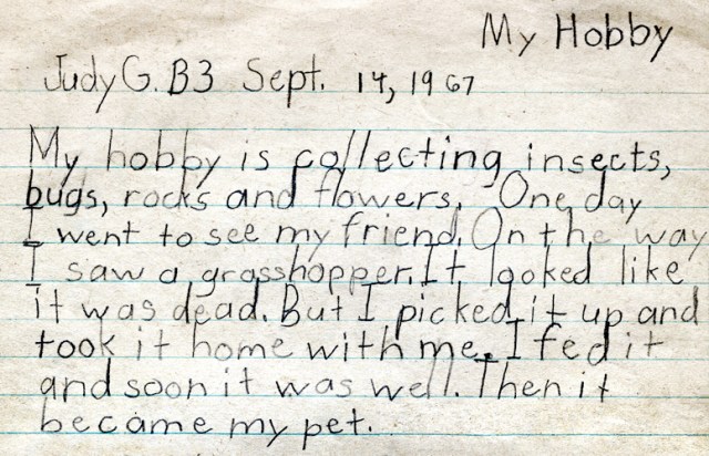 Before I discovered music, I had some strange hobbies when I was seven.