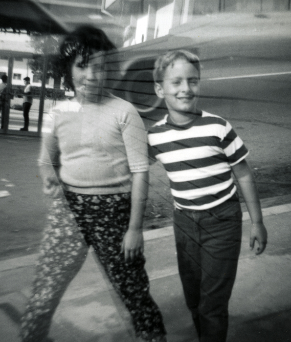 Not a great photo (double exposure), but we were having fun!