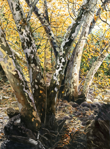 A painting of mine that was part of a memorial for Jason.