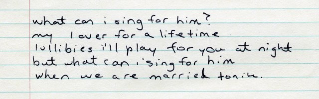 What Can I Sing For Him