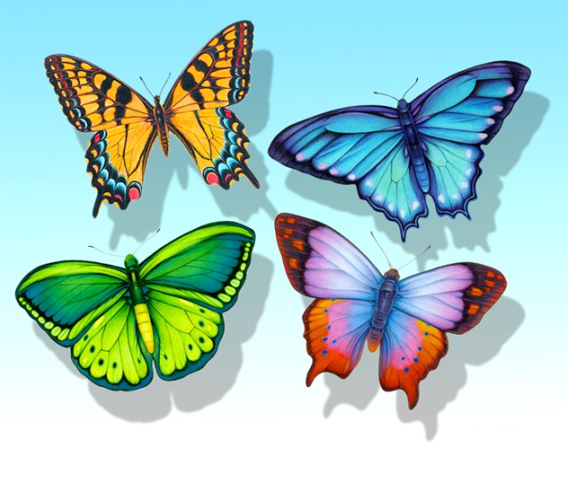 Fantasy Butterflies in the sky