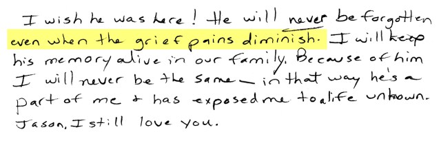 I always held onto hope that my grief pains would diminish. Thankfully, they did. I would never be the same either.