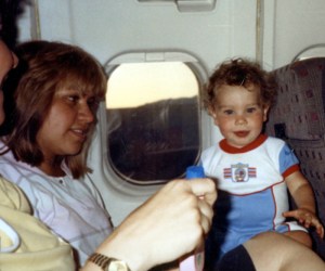 Jason on the airplane with Lupe 2