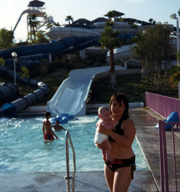 Lupe and Jason at the Waterpark