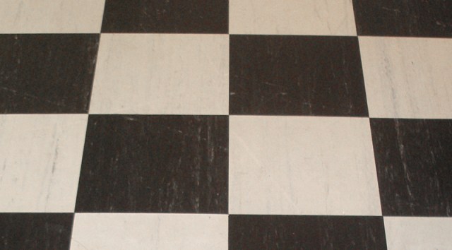 Black & White linolium close up