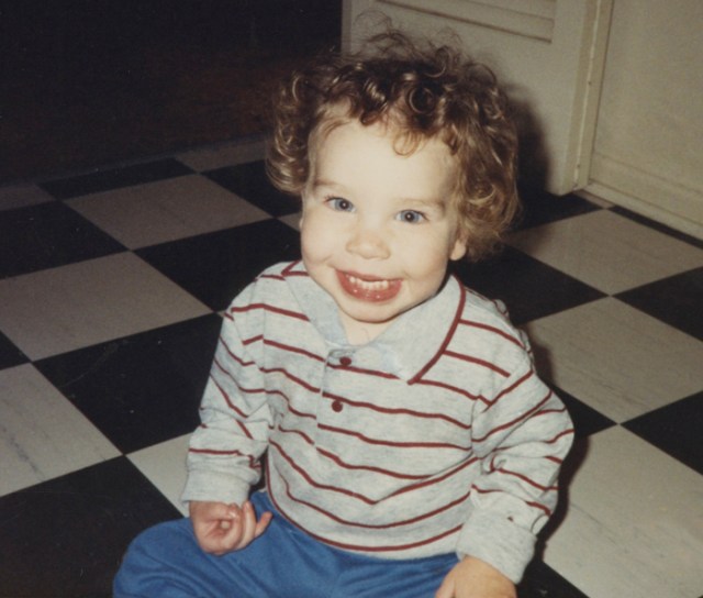 Jason sitting on the floor of the coop where I’m now living.He loved visiting his grandparents.