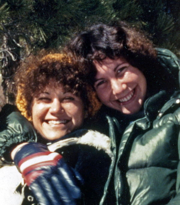 Judy & Cheryl at the snow