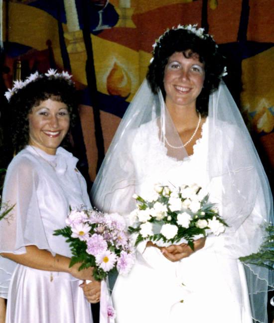 Judy's wedding with Cheryl