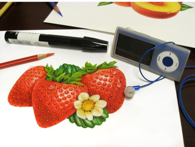 Guess which is the most important tool I use while illustrating? My iPod!