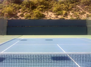 Tennis court clearly