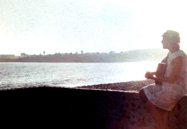 Guitar on the beach in 1981