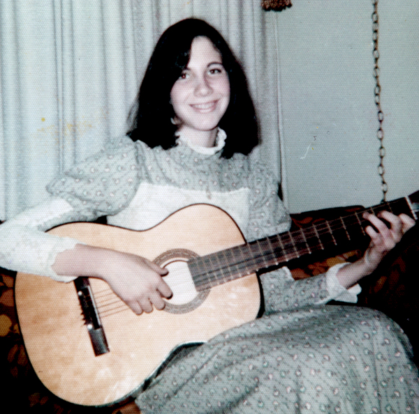 Playing my guitar at the age of 15.
