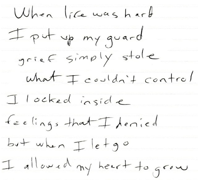 I share a glimpse into my life as a songwriter. These are lyrics in progress for my newest song.