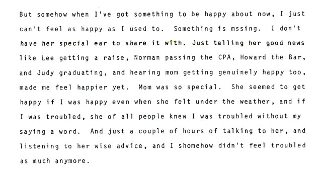 Reflections on mom 2