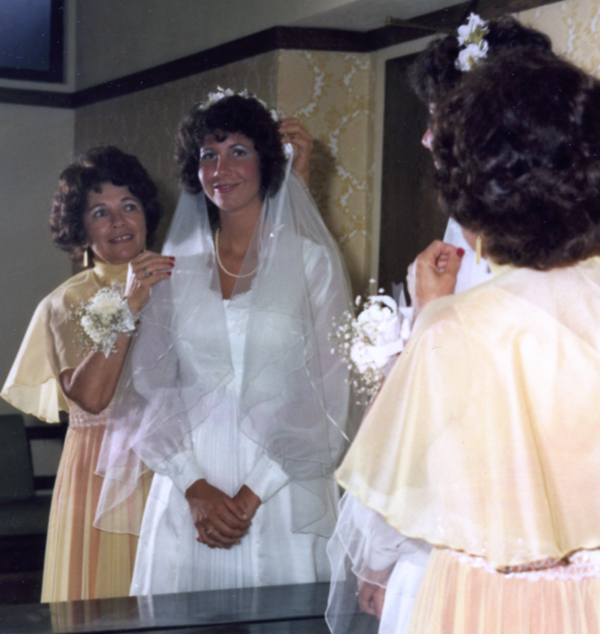 This picture was taken before my wedding in June of 1981. Only my parents and a few people knew that I had already been married in secret six months earlier.