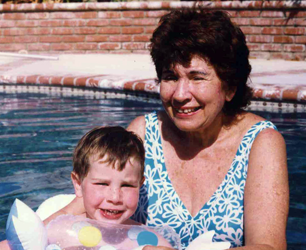 Jason & Shirley in pool