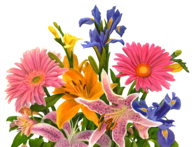 Bouquet with Daisies