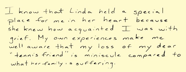 I know that Linda held