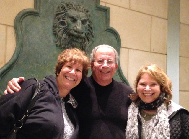 In this picture, I’m with my older brother, Norm and sister-in-law, Jo. Norm got me an excellent deal for the hotel room and joined my brood for dinner and a show.
