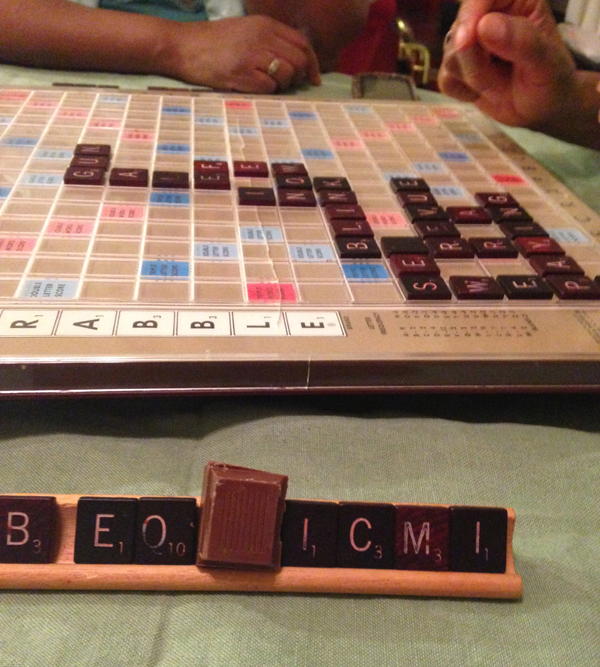 Those brown squares were awesome! (Not the ones with letters on them)