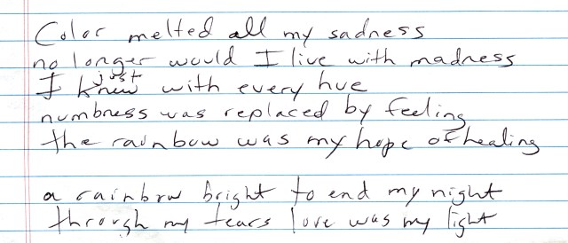 Color melted all my sadness