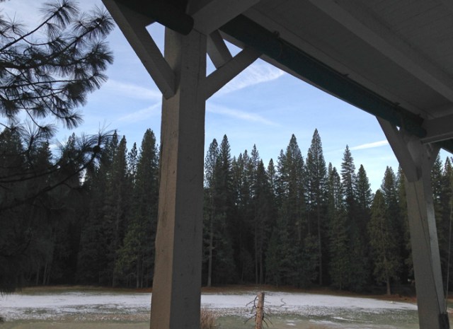 At night, this beautiful view was dark as I ran down the hall to use the bathroom.