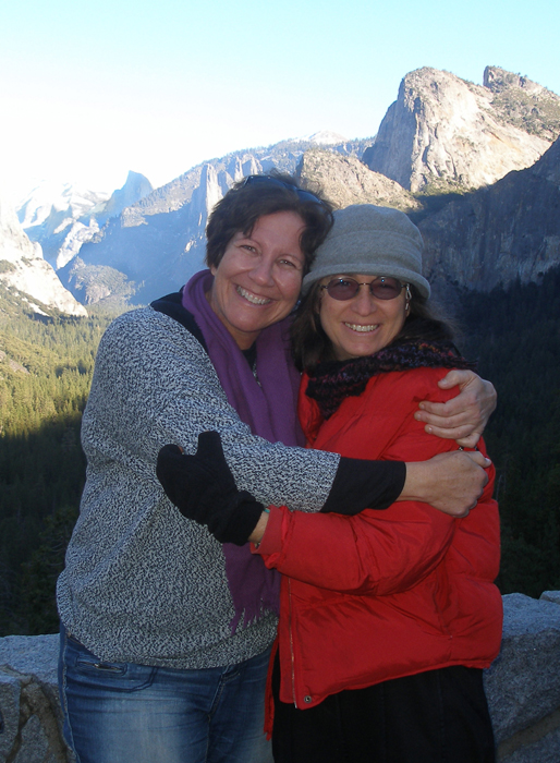 Joni and I stopped to take a picture near the entrance to Yosemite Valley. The weather was amazing!