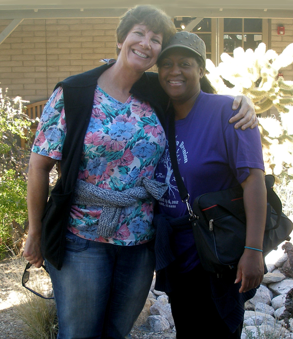Judy and Peaches at Sabino Canyon