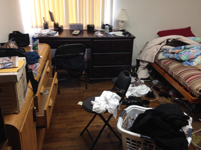 I call this my "living messy room."