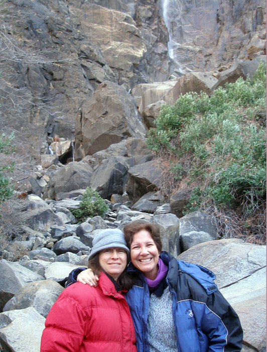 Judy, Joni and a waterfall