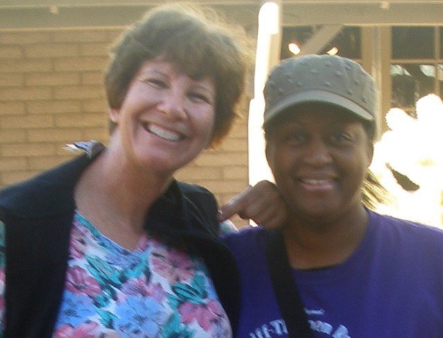 This picture was taken a month ago when I visited Peaches in Tucson, where she now lives.