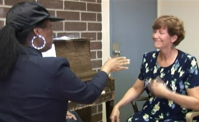 This picture is taken during one of my first lessons with Peaches.