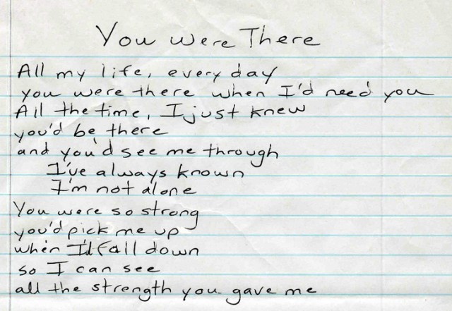 You Were There lyrics