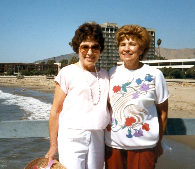 My mother with Susan’s mother; this picture was taken perhaps about 20 years ago.