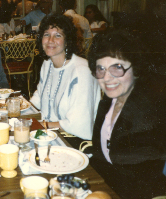 In this picture, I'm next to Susan's mother.