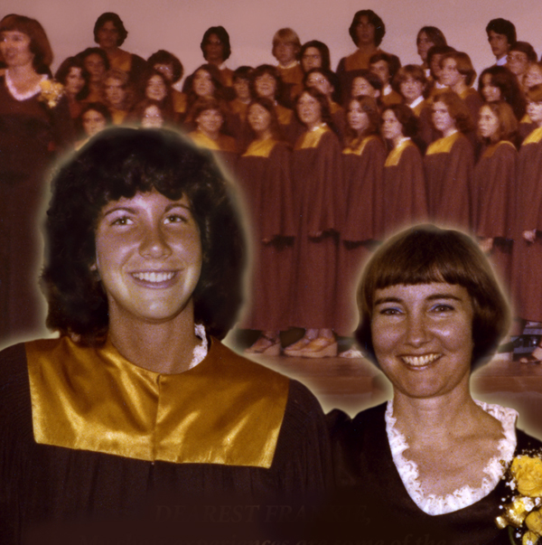 This picture is from my high school choir days. I recently visited my beloved teacher, Frankie.