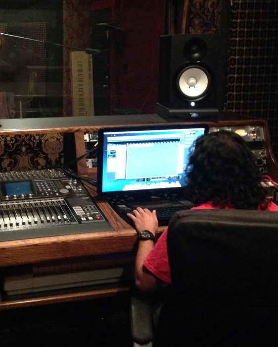 I’m on the other side of the glass when I sing.